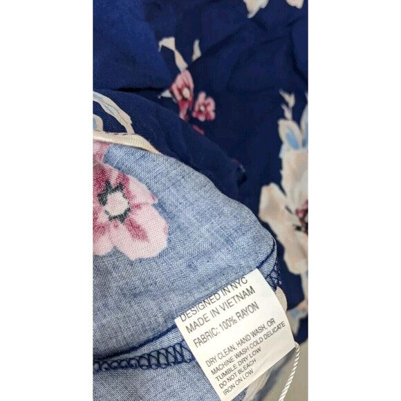 Yumi Kim Tank Top Pajama Floral Tapestry Navy Siesta Spaghetti Strap Large - Picture 6 of 8
